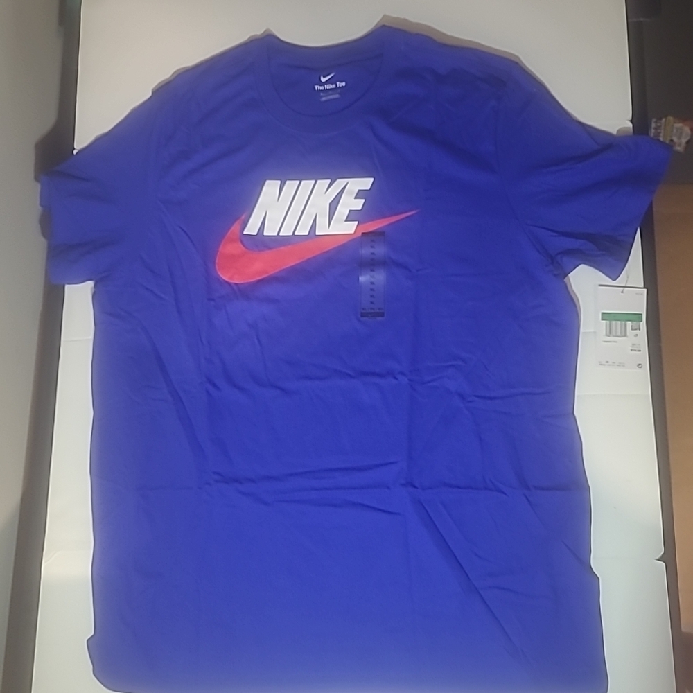 Nike Blue Short Sleeve Tee with Classic Logo